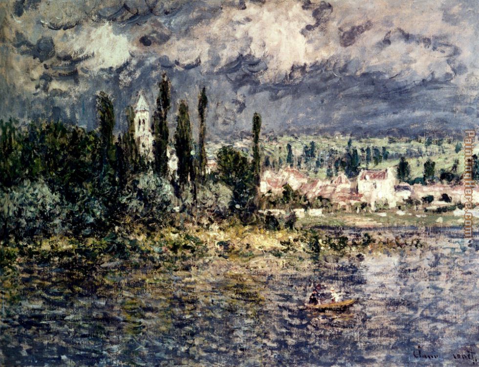 Landscape With Thunderstorm painting - Claude Monet Landscape With Thunderstorm art painting
